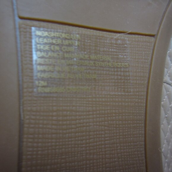 Nordstrom NEW NWOB Size 12 Square Toe Flat Leather Shoes Tan Nude Beige Womens - Picture 10 of 13